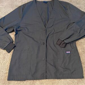 Scrub jacket medical or vet workwear, sz large